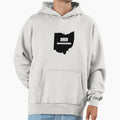 Ohio Map Football Hoodie - Novelty Apparel Unisex - T-Shirt, Sweatshirt, Hoodie