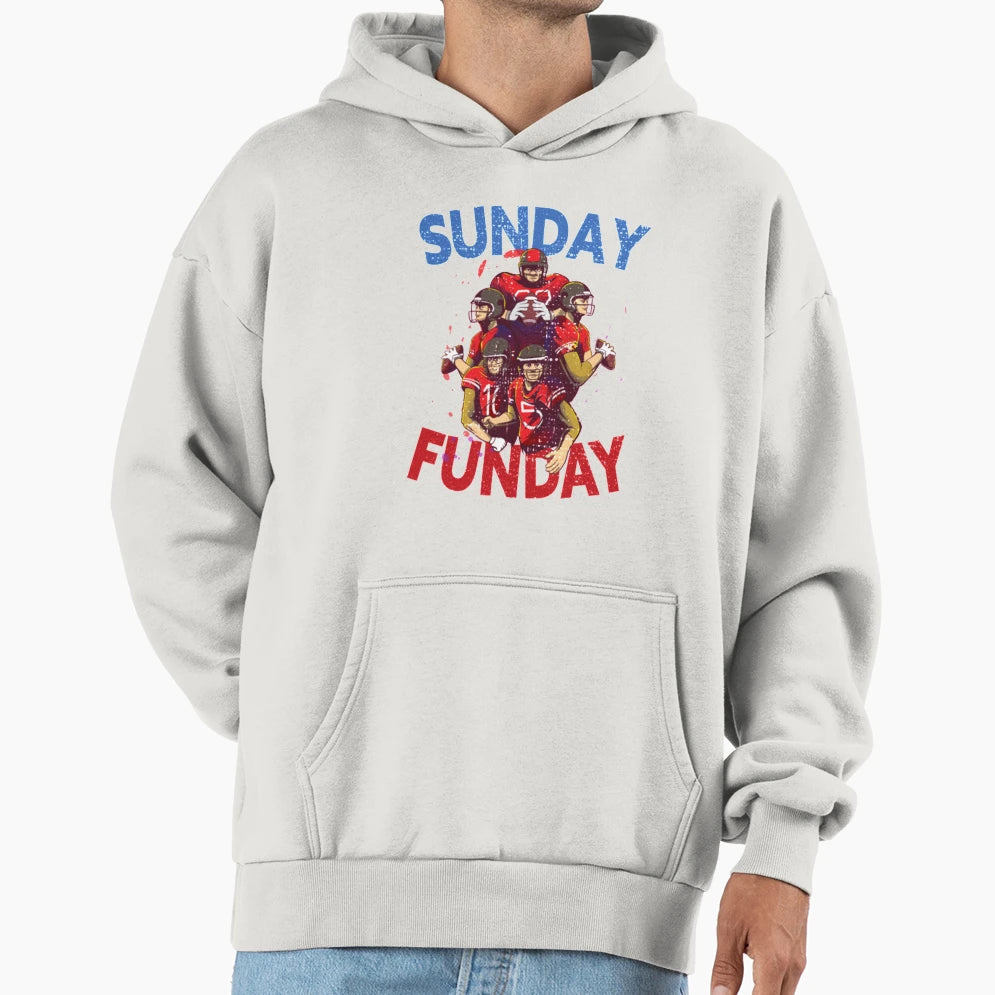 Sunday Funday Football T-Shirt - Streetwear Style Men Women - T-Shirt, Sweatshirt, Hoodie