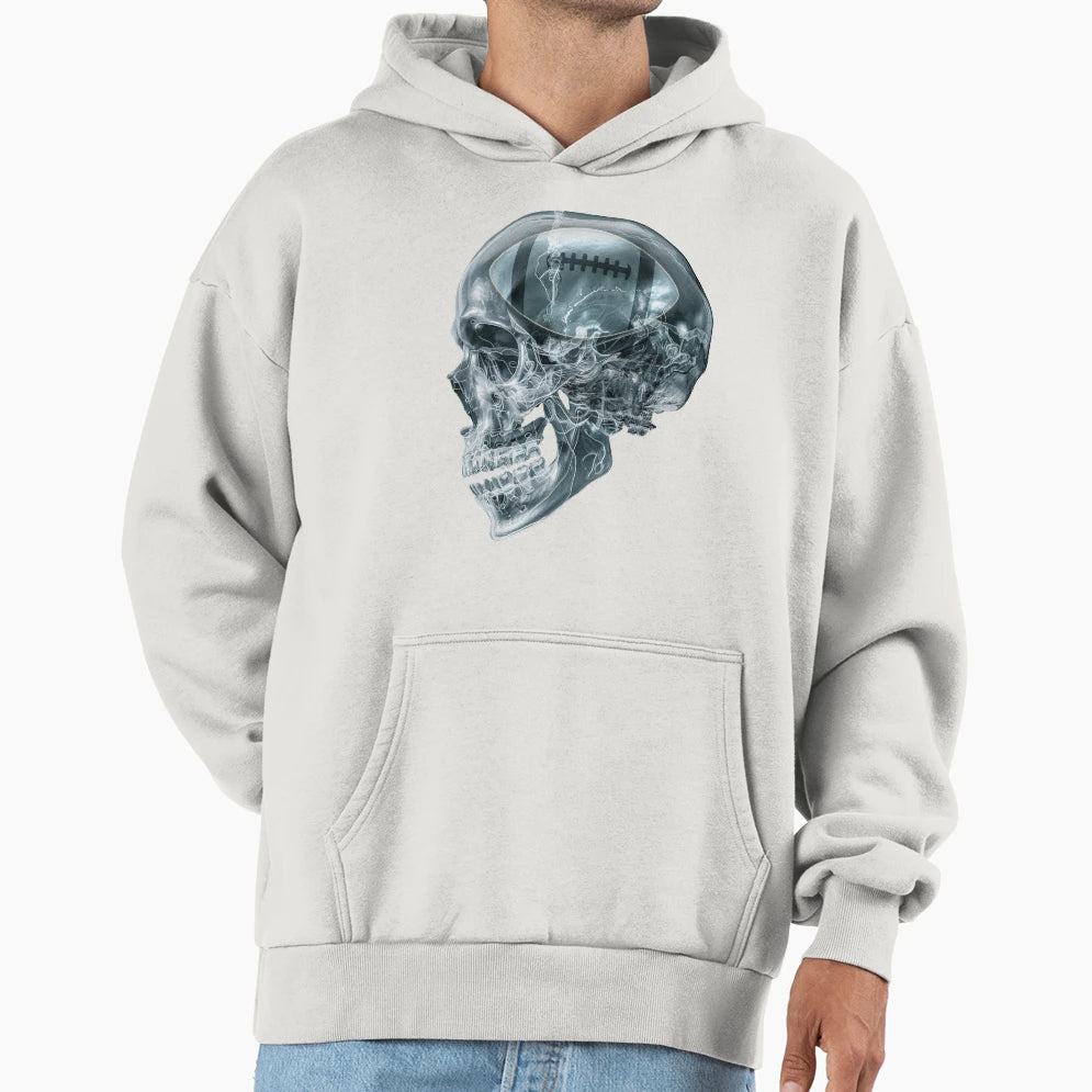 American Football X Ray Skull Hoodie - Unique Graphic Men Women - T-Shirt, Sweatshirt, Hoodie