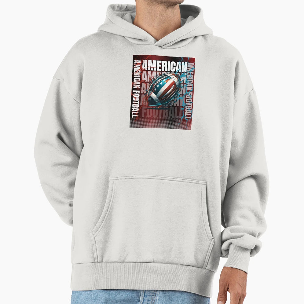 American Football Hoodie - Unique Graphic Men Women - T-Shirt, Sweatshirt, Hoodie