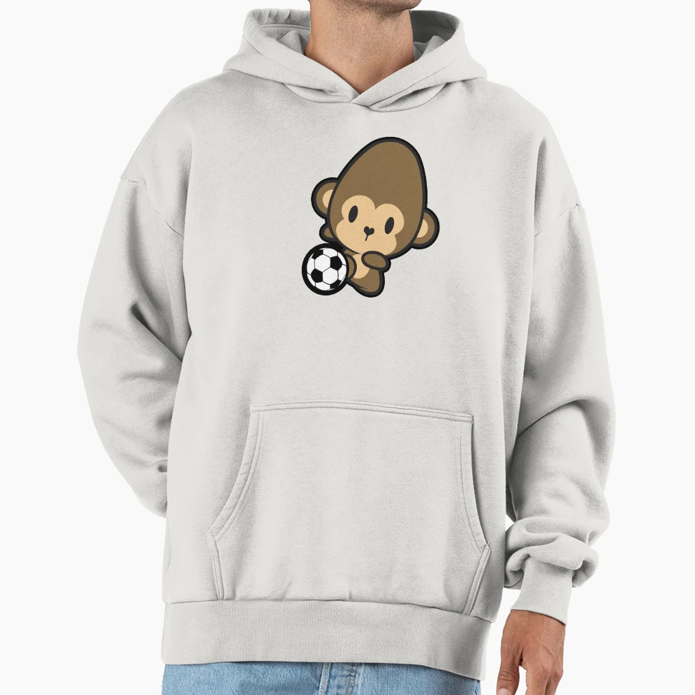 Soccer Monkey Hoodie - Aesthetic Graphic Men Women - T-Shirt, Sweatshirt, Hoodie