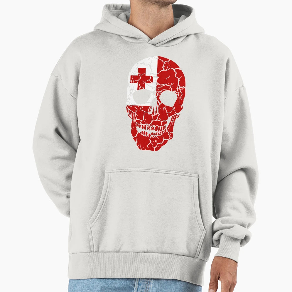 Skull Flag Tonga Halloween Hoodie - Trendy Graphic for Adults - T-Shirt, Sweatshirt, Hoodie