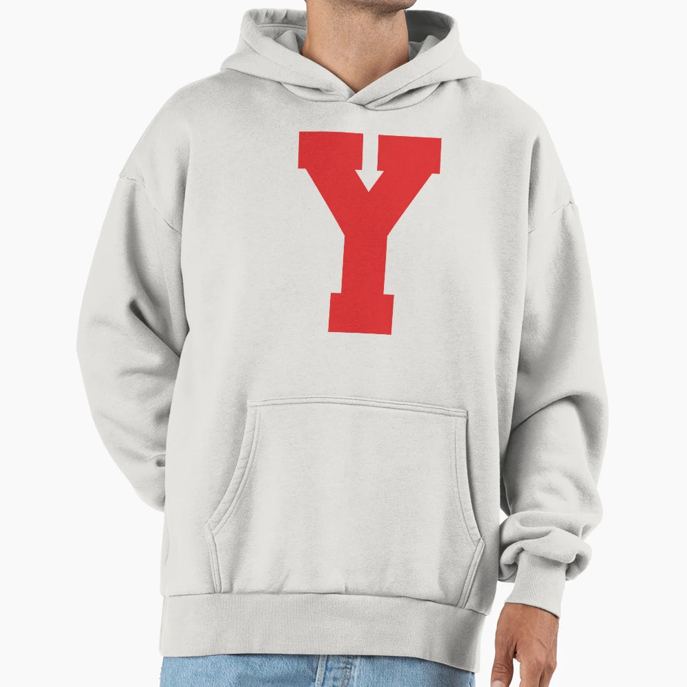 Alphabet Red Y Sports Letter Y Hoodie - Casual Everyday Wear for Adults - T-Shirt, Sweatshirt, Hoodie
