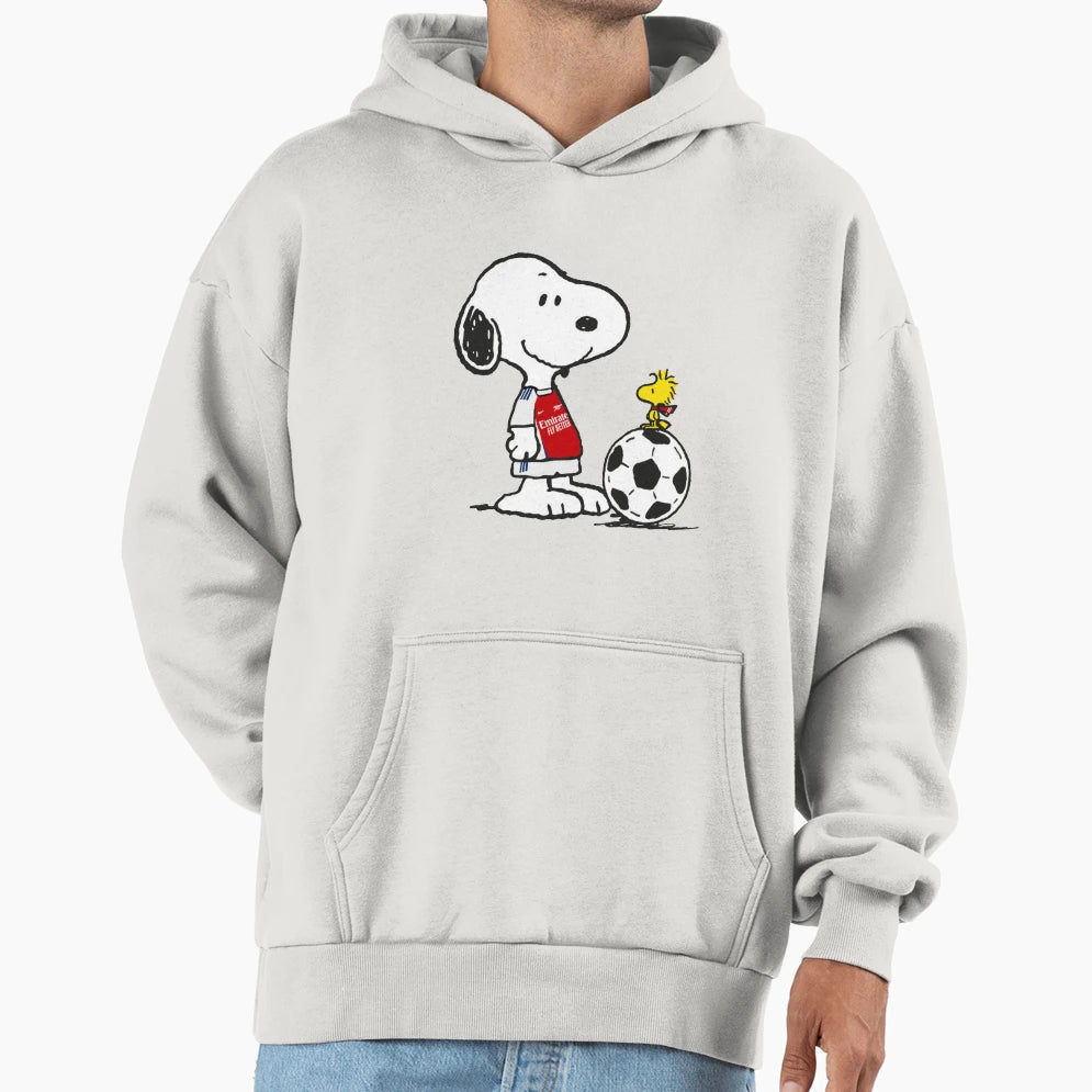 Dog Meets Red White Spirit Football Hoodie - Minimalist Print Men Women - T-Shirt, Sweatshirt, Hoodie