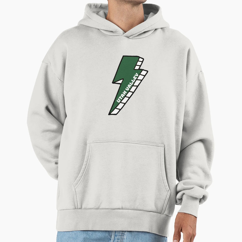 Utah Valley University Lightning Bolt Hoodie - Minimalist Print for Adults - T-Shirt, Sweatshirt, Hoodie