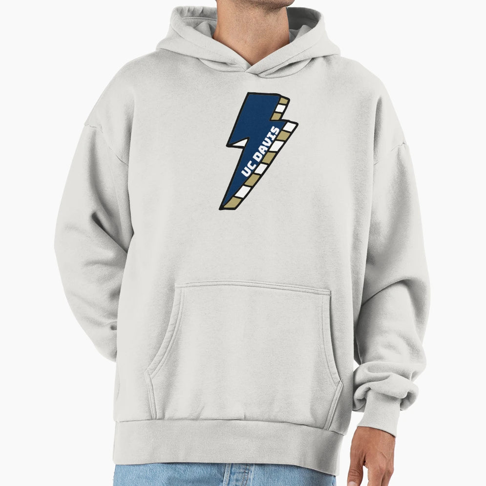 Uc Davis Lightning Bolt Hoodie - Unique Graphic for Adults - T-Shirt, Sweatshirt, Hoodie