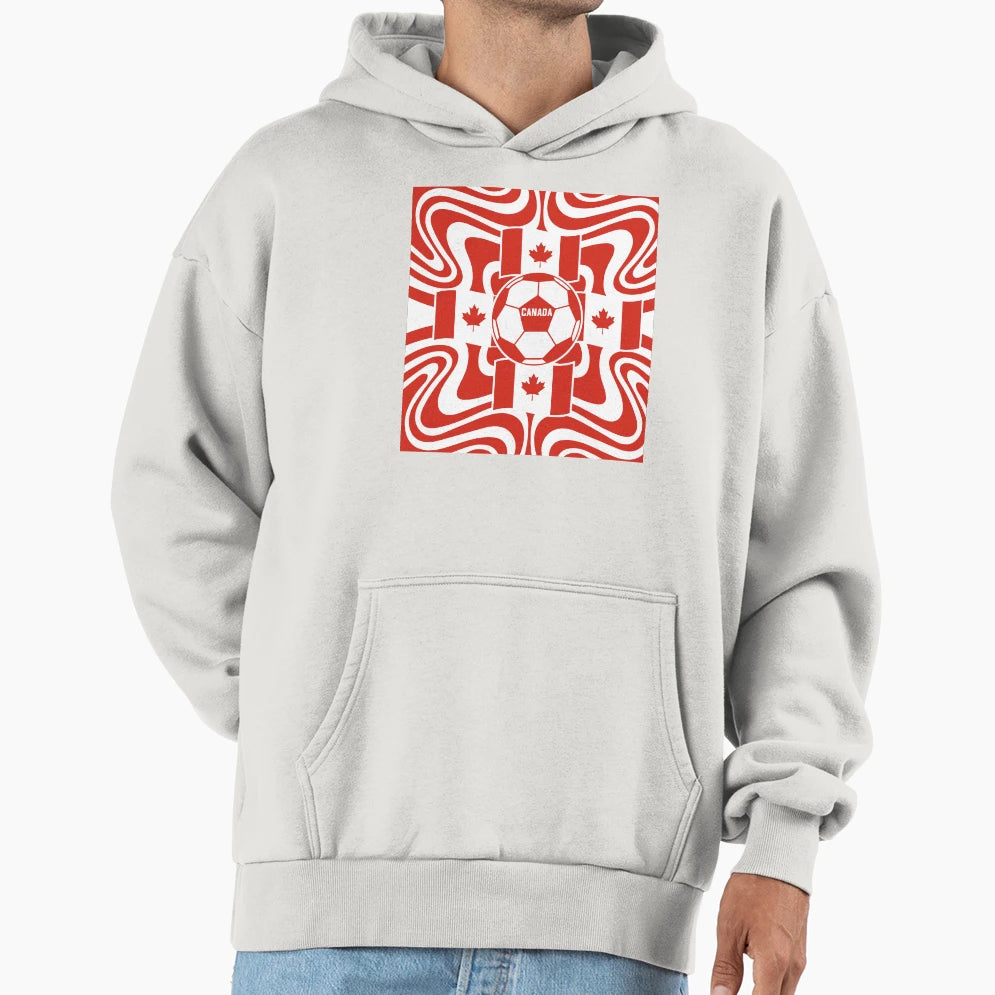 Canada International Football Hoodie - Graphic Print for Adults - T-Shirt, Sweatshirt, Hoodie