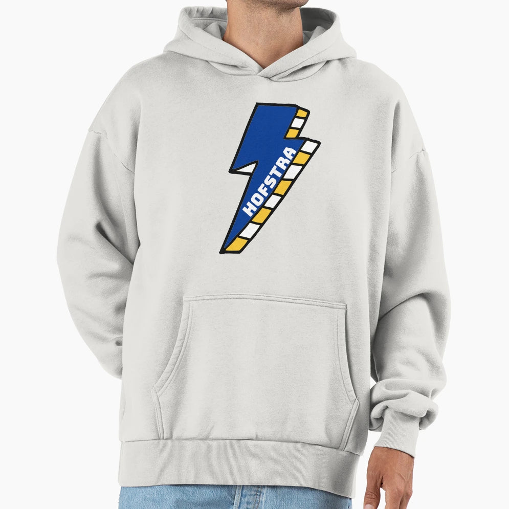 Hofstra University Lightning Bolt Hoodie - Fun Novelty Design Unisex - T-Shirt, Sweatshirt, Hoodie