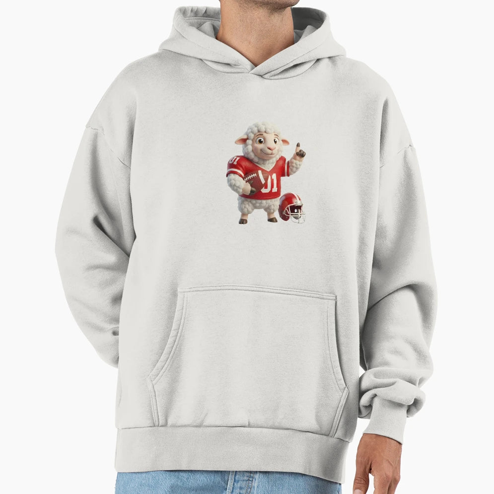 Woolly Football Champ 3D American Hoodie - Streetwear Style Unisex - T-Shirt, Sweatshirt, Hoodie