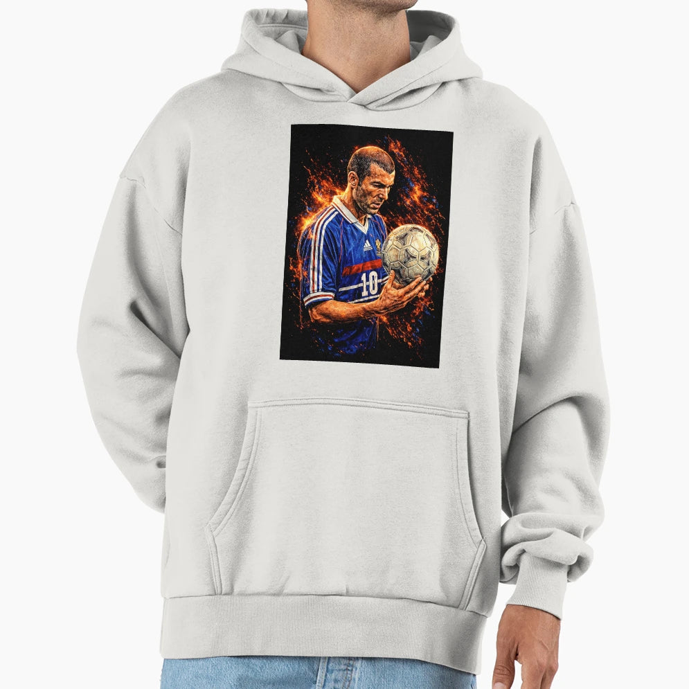 Zidane Football Legend Pride Hoodie - Streetwear Style Men Women - T-Shirt, Sweatshirt, Hoodie