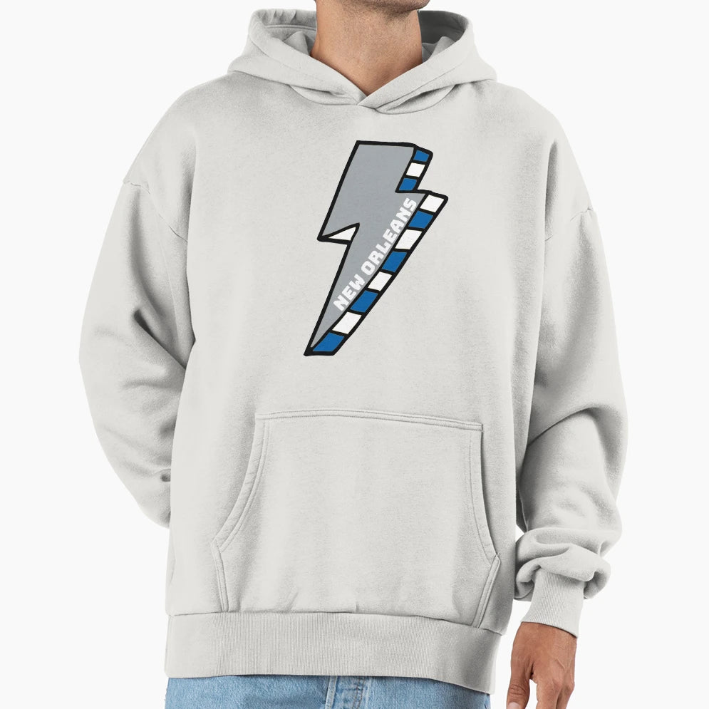 University New Orleans Lightning Bolt Hoodie - Trendy Graphic Unisex - T-Shirt, Sweatshirt, Hoodie