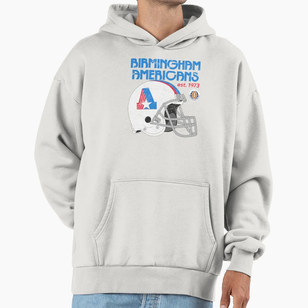 Distressed Birmingham Americans Hoodie - Casual Everyday Wear for Adults - T-Shirt, Sweatshirt, Hoodie