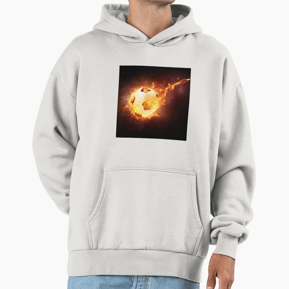 Flaming Ball Hoodie - Custom Art Print Men Women - T-Shirt, Sweatshirt, Hoodie