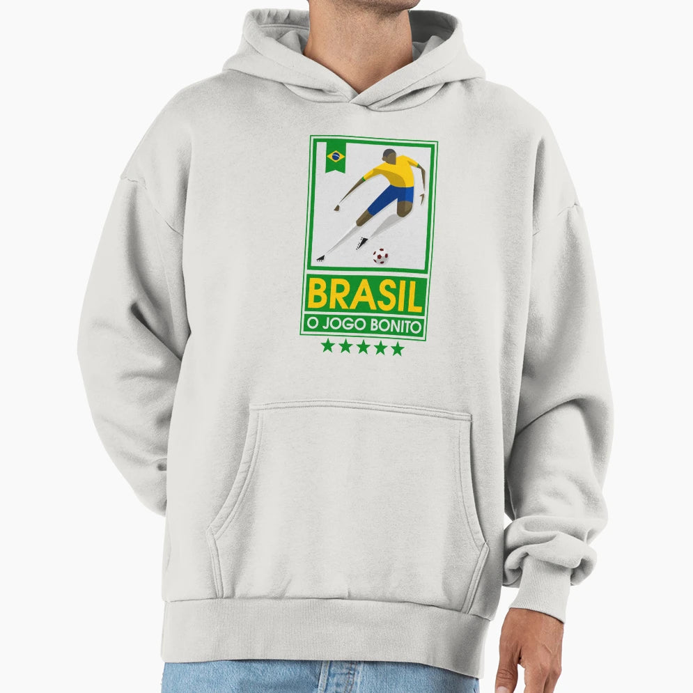 Brazil O Jogo Bonito Hoodie - Streetwear Style Unisex - T-Shirt, Sweatshirt, Hoodie
