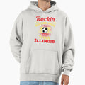 Rockin Soccer Mom From Illinois Hoodie - Minimalist Print for Adults - T-Shirt, Sweatshirt, Hoodie