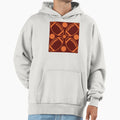 Football Maroon And Orange Pattern 1 Hoodie - Minimalist Print Men Women - T-Shirt, Sweatshirt, Hoodie