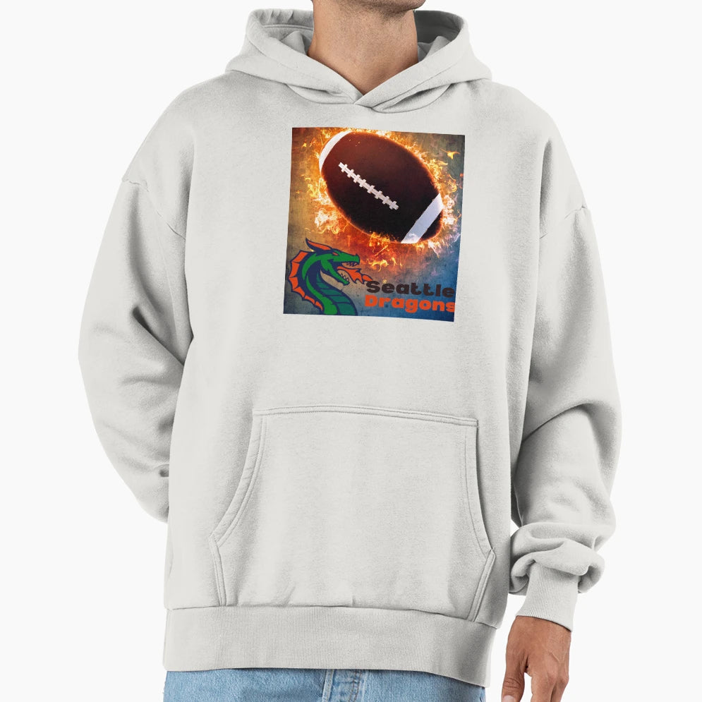Seattle Dragon Xlf Nfl Hoodie - Trendy Graphic for Adults - T-Shirt, Sweatshirt, Hoodie