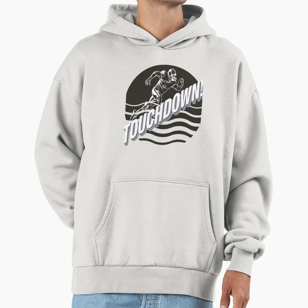 Touch Down Lets American Football All Hoodie - Aesthetic Graphic Unisex - T-Shirt, Sweatshirt, Hoodie