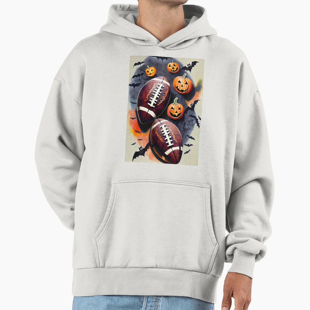 Halloween Touchdown When Sports Meet Spooky Hoodie - Trendy Graphic Unisex - T-Shirt, Sweatshirt, Hoodie