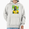 Pele Brazil Football Hoodie - Unique Graphic for Adults - T-Shirt, Sweatshirt, Hoodie