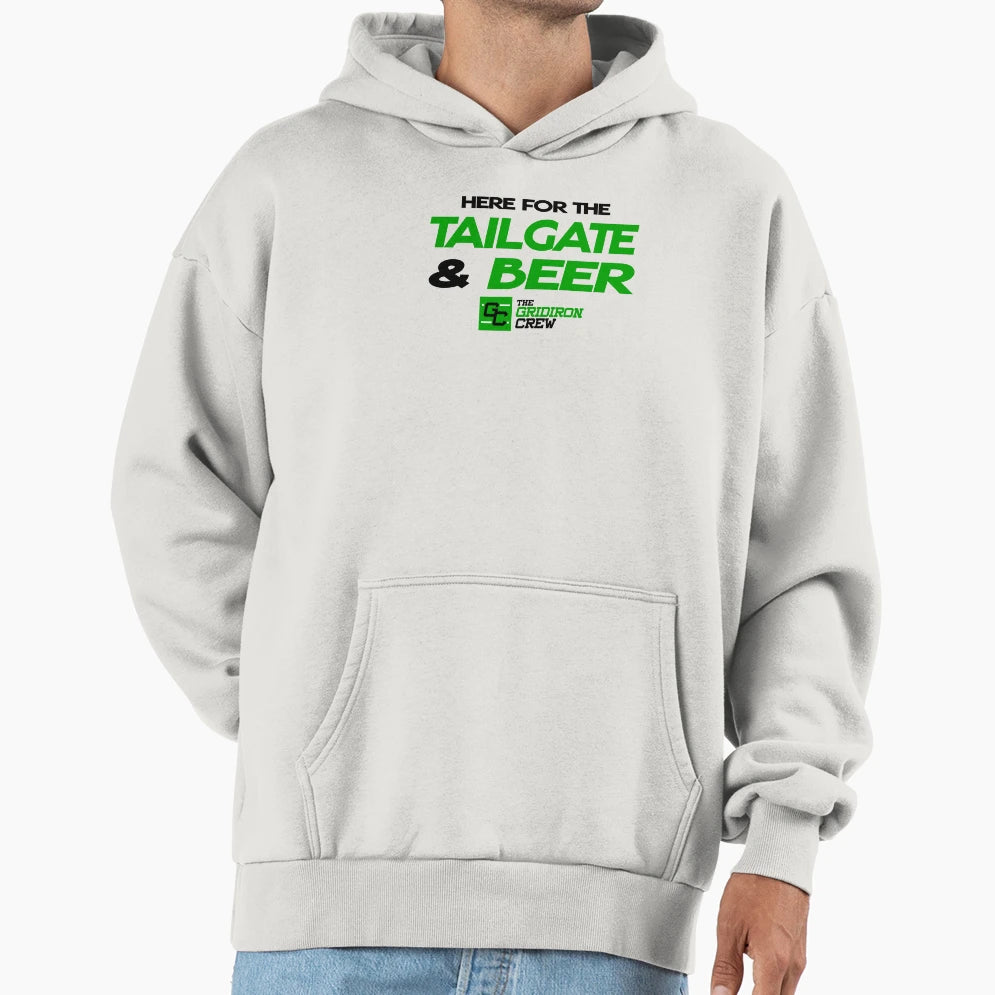 Here Tailgate Beer Hoodie - Unique Graphic Men Women - T-Shirt, Sweatshirt, Hoodie