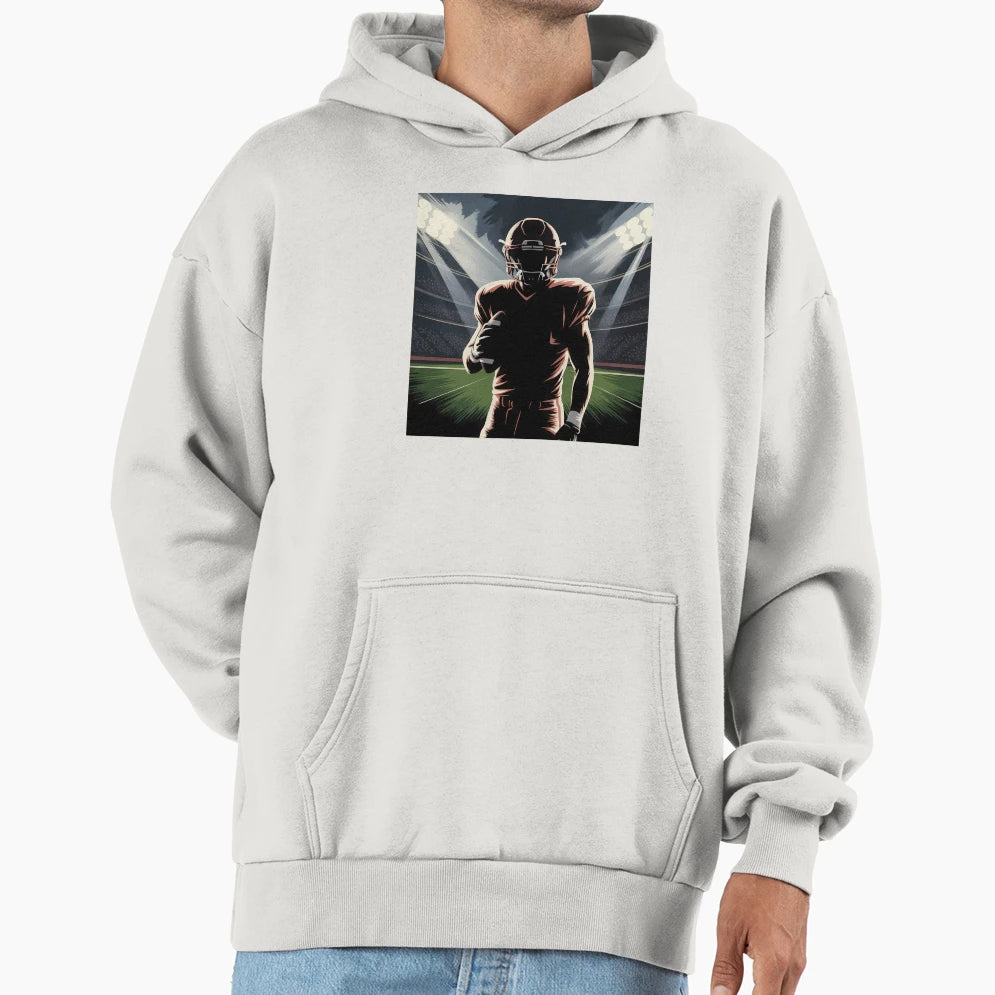 Football Stadium Lights Painterly Art Hoodie - Minimalist Print Men Women - T-Shirt, Sweatshirt, Hoodie