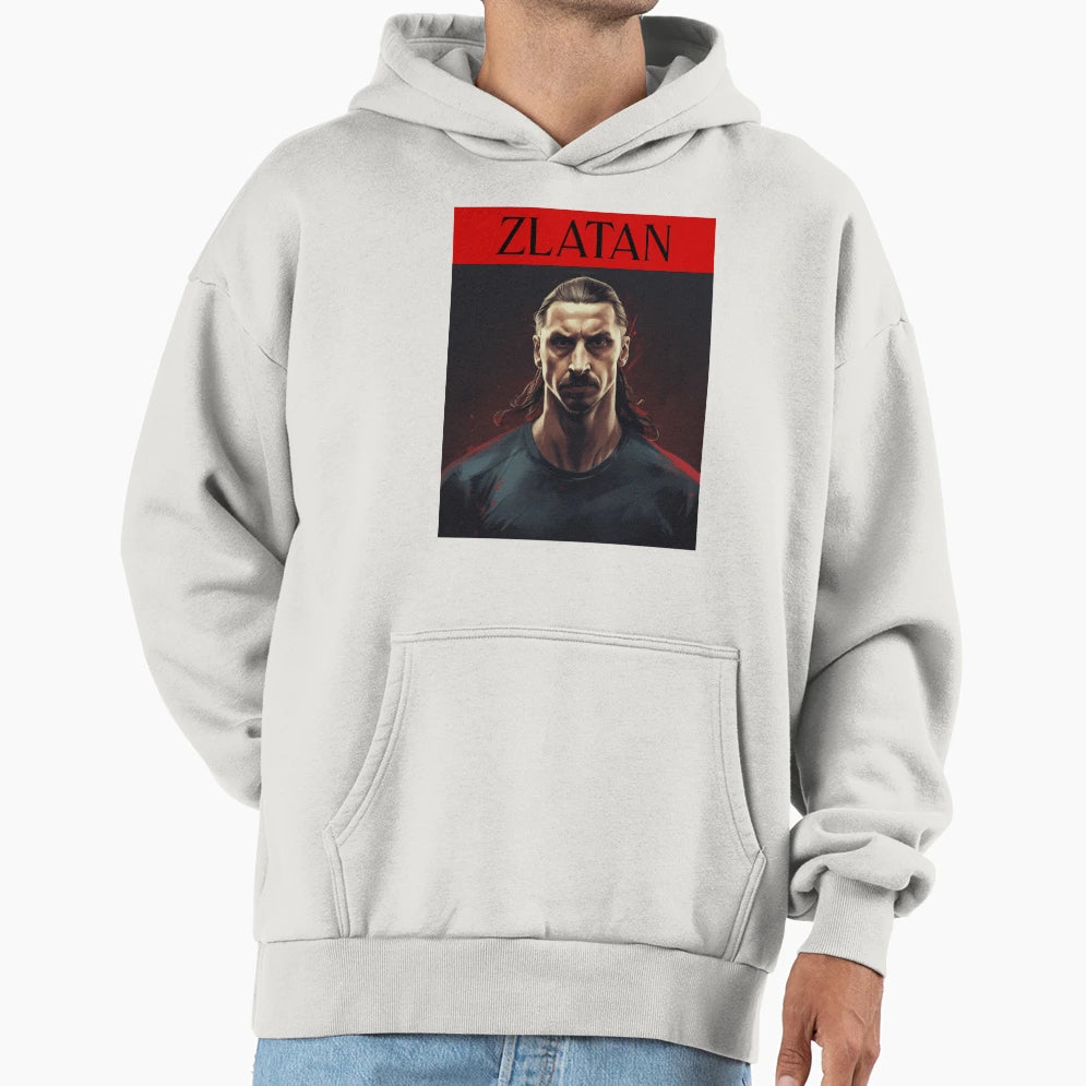 Zlatan Red Hoodie - Unique Graphic Men Women - T-Shirt, Sweatshirt, Hoodie