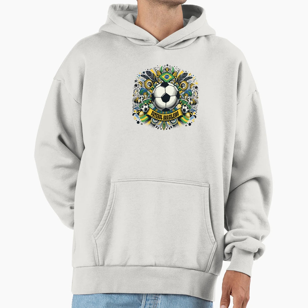 Futebol Brasileiro Soccer Lover Hoodie - Minimalist Print Men Women - T-Shirt, Sweatshirt, Hoodie