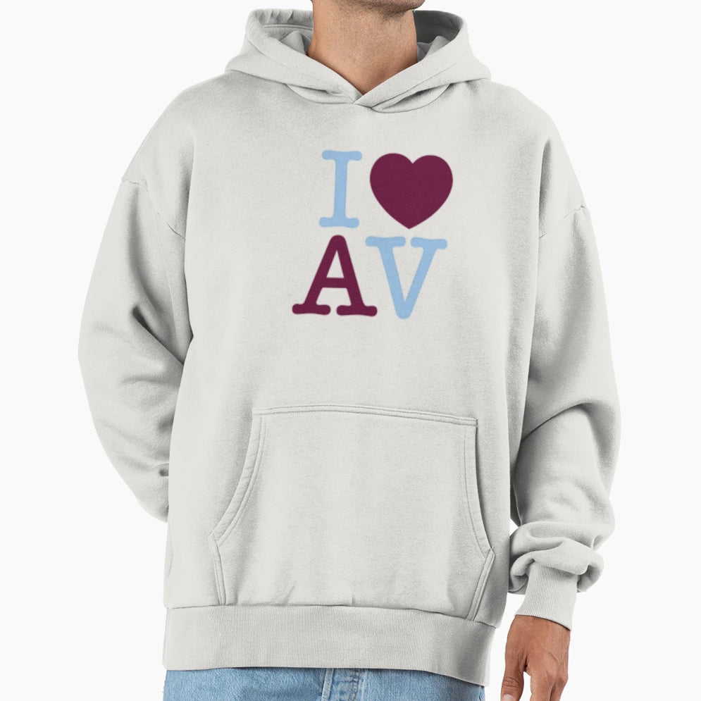 Aston Villa Hoodie - Minimalist Print for Adults - T-Shirt, Sweatshirt, Hoodie