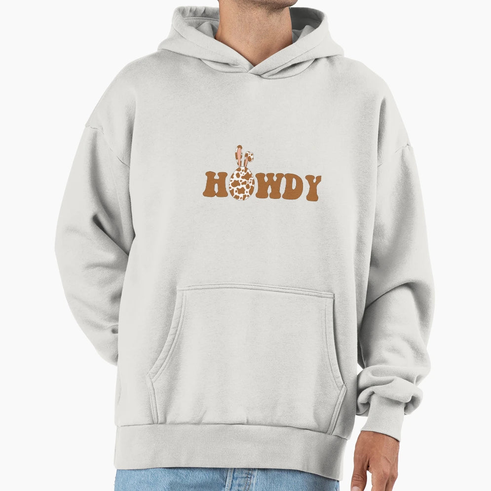 Howdy Bunny Cow Hoodie - Streetwear Style for Adults - T-Shirt, Sweatshirt, Hoodie