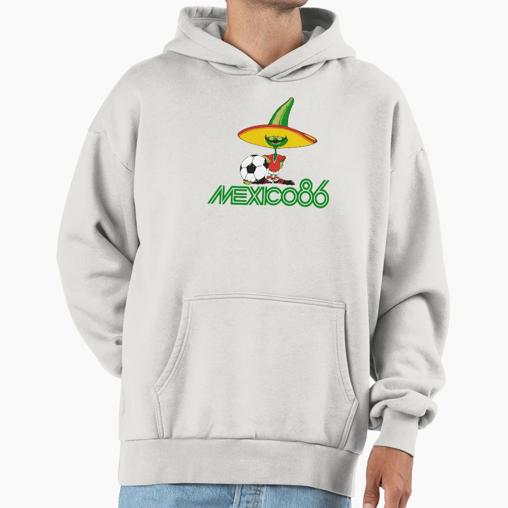 Mexico 86 Piquet Hoodie - Novelty Apparel for Adults - T-Shirt, Sweatshirt, Hoodie