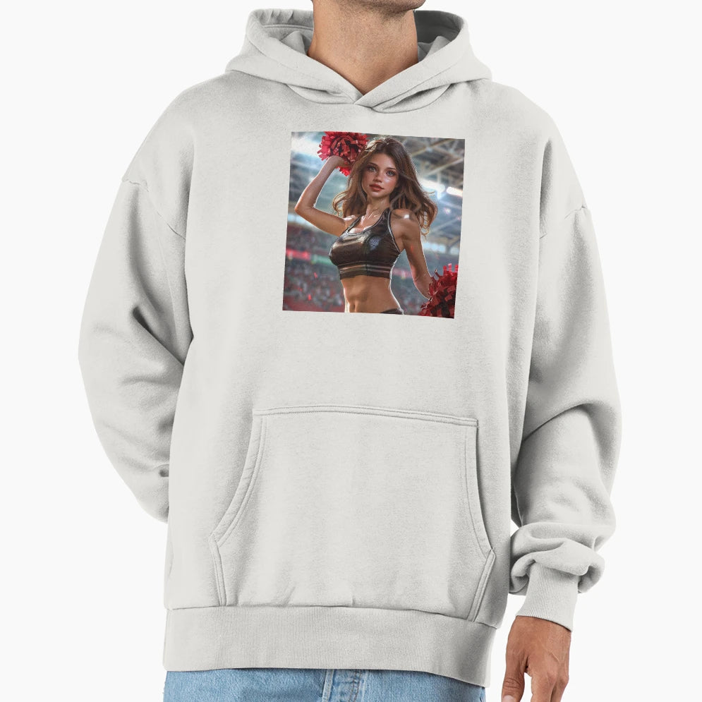 Game Day Energy Cheerleader Field Hoodie - Casual Everyday Wear Unisex - T-Shirt, Sweatshirt, Hoodie