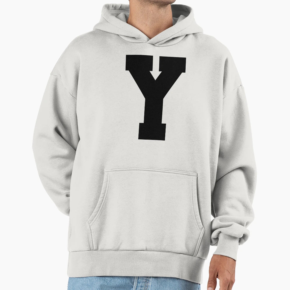 Alphabet Black Y Sports Letter Y Hoodie - Graphic Print Men Women - T-Shirt, Sweatshirt, Hoodie