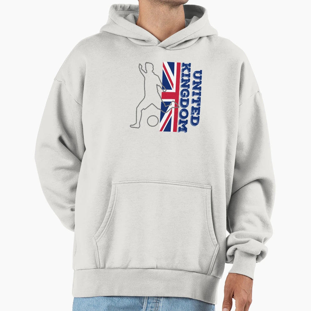 United Kingdom Football Hoodie - Novelty Apparel Unisex - T-Shirt, Sweatshirt, Hoodie