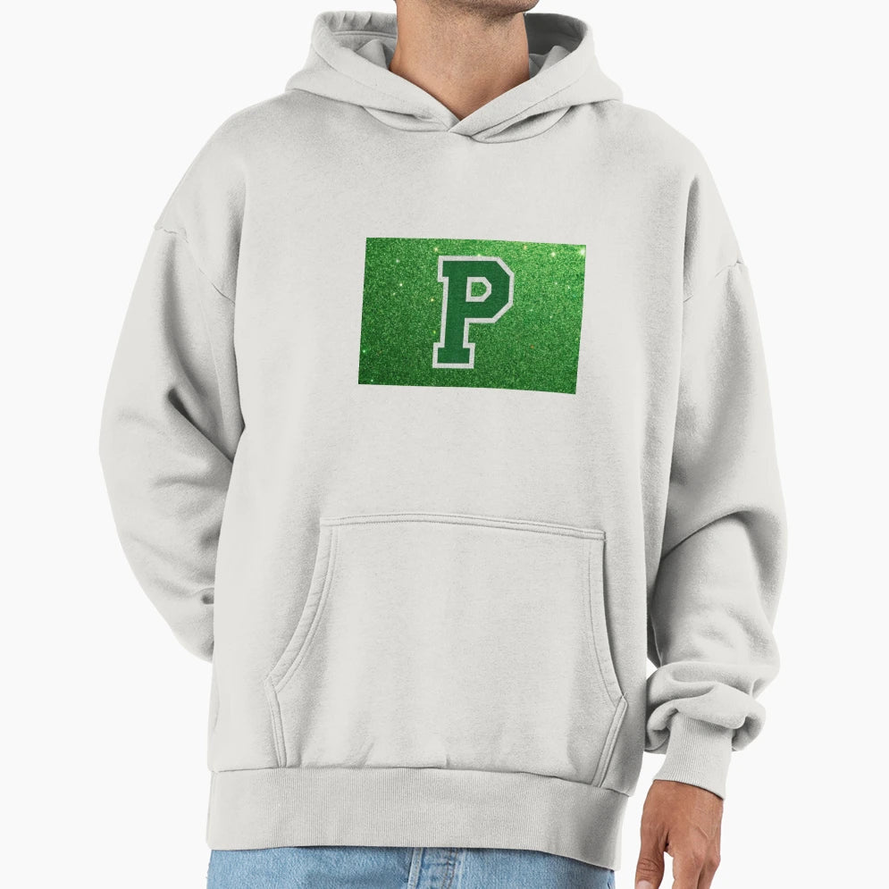 Light Green Letter P Patch Scl Hoodie - Custom Art Print for Adults - T-Shirt, Sweatshirt, Hoodie