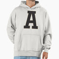 Letter Hoodie - Minimalist Print Unisex - T-Shirt, Sweatshirt, Hoodie