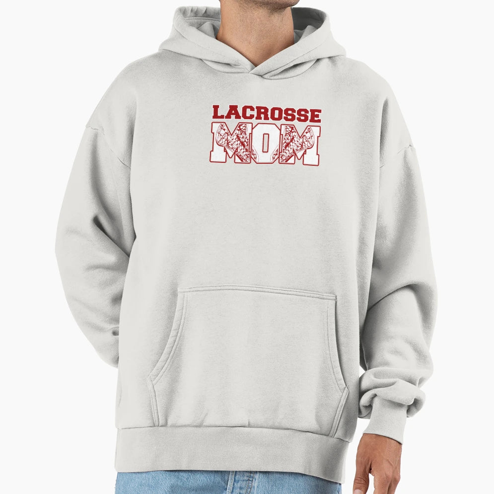 Lacrosse Mom Hoodie - Graphic Print for Adults - T-Shirt, Sweatshirt, Hoodie
