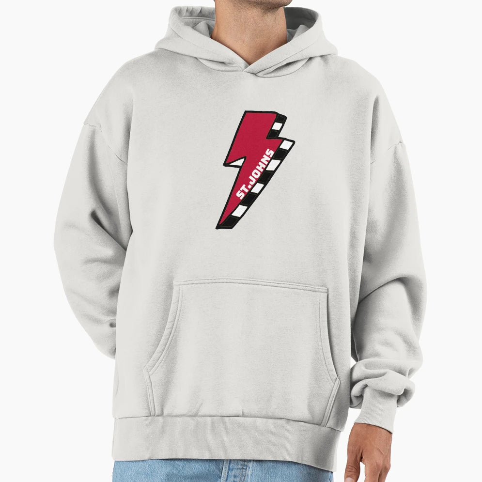 St Johns University Lightning Bolt Hoodie - Casual Everyday Wear for Adults - T-Shirt, Sweatshirt, Hoodie