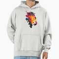 Flaming Football Hoodie - Streetwear Style for Adults - T-Shirt, Sweatshirt, Hoodie