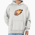 American Football Flaming Football Hoodie - Graphic Print Unisex - T-Shirt, Sweatshirt, Hoodie