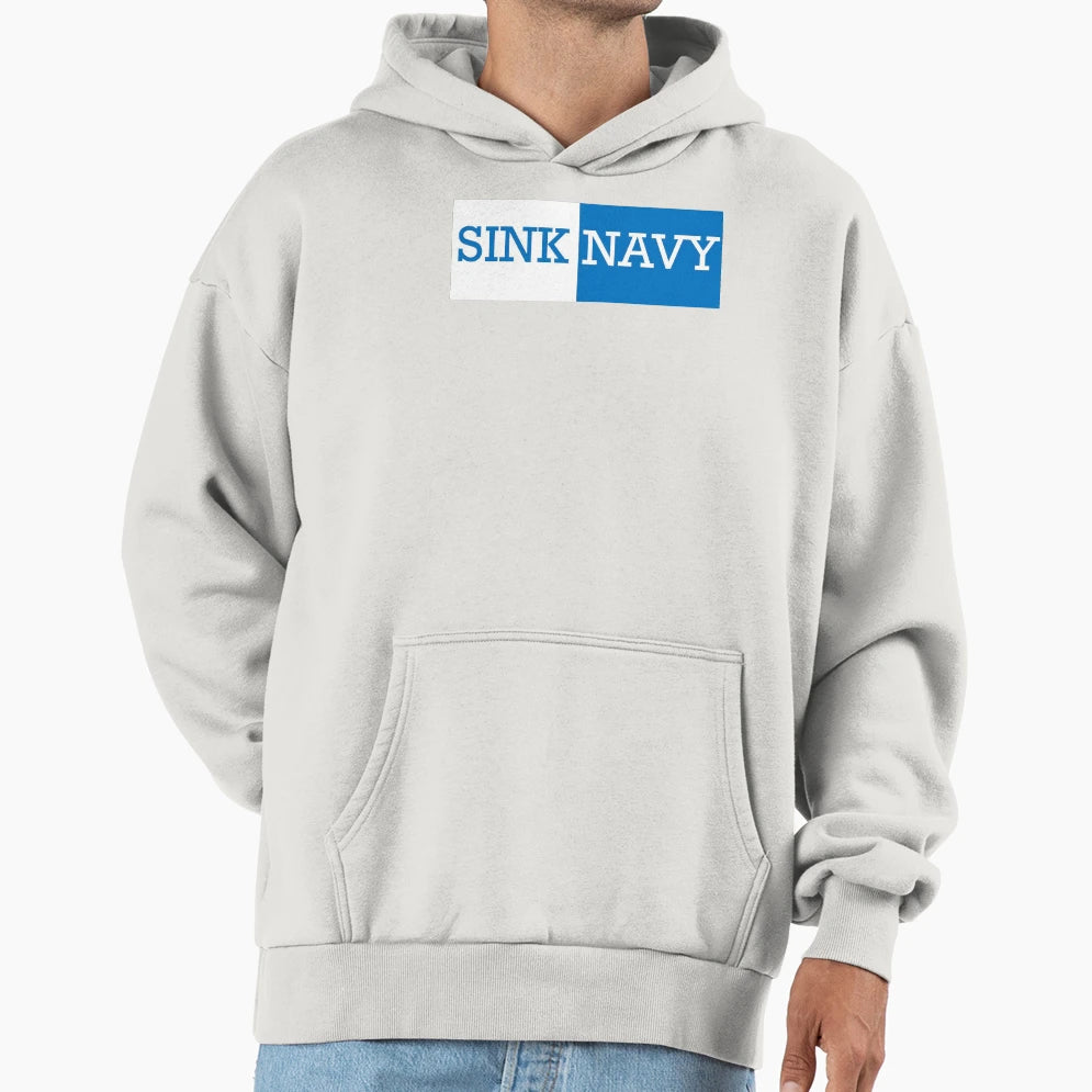 Sink Navy Hoodie - Unique Graphic Unisex - T-Shirt, Sweatshirt, Hoodie