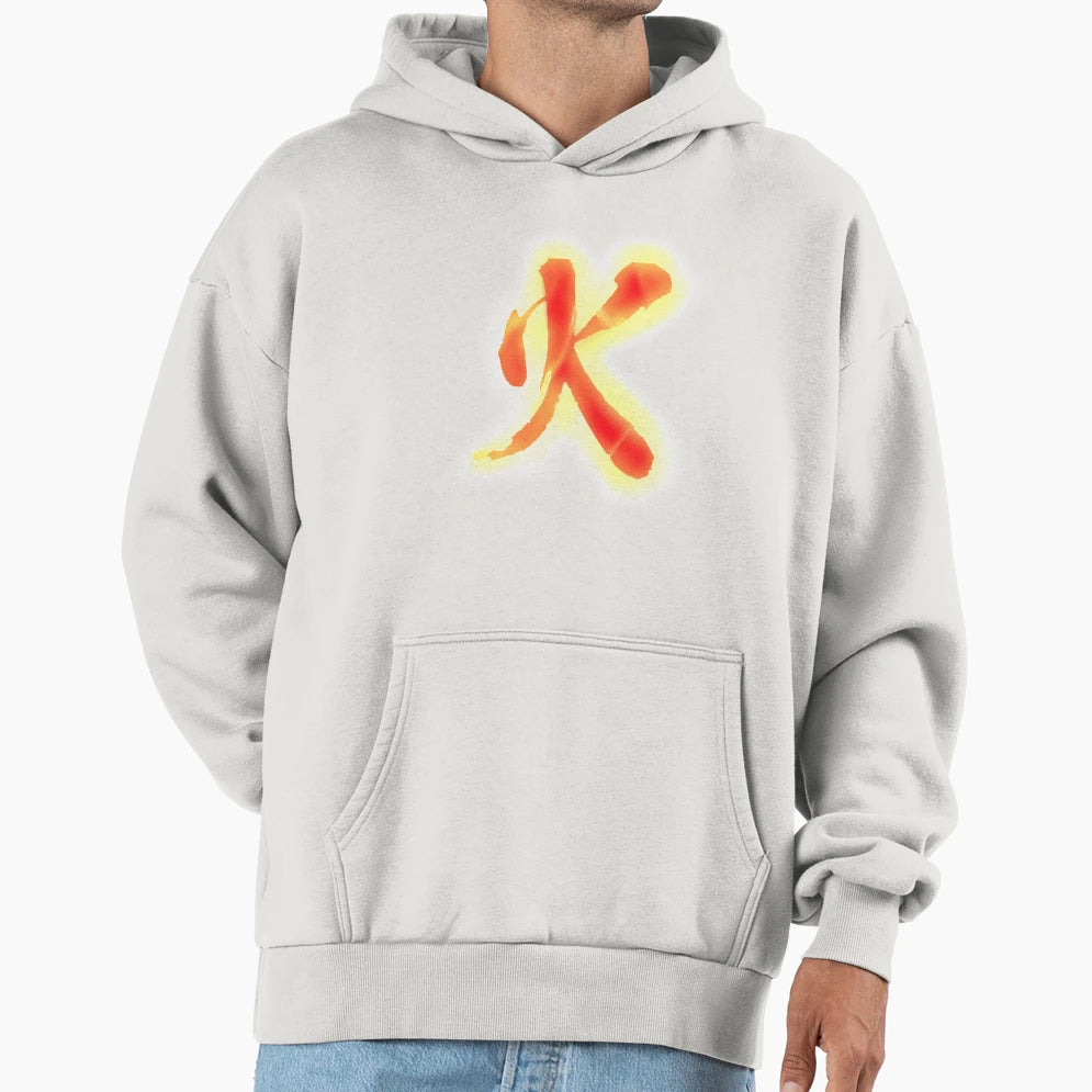 Fire Symbol Hoodie - Unique Graphic for Adults - T-Shirt, Sweatshirt, Hoodie