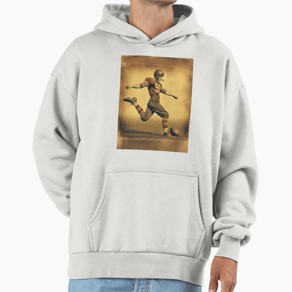 Rugby Player Sports Illustration Hoodie - Minimalist Print Unisex - T-Shirt, Sweatshirt, Hoodie