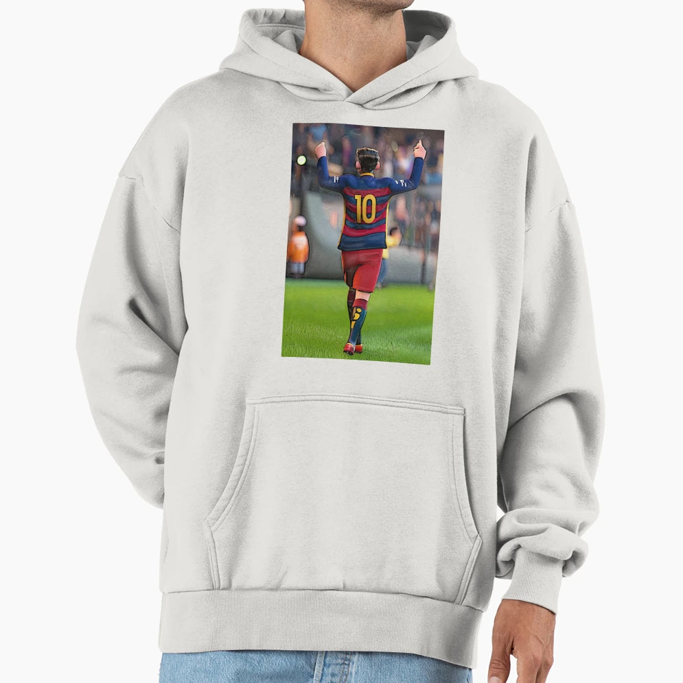 Lionel Messi 2 Caricature Hoodie - Fun Novelty Design for Adults - T-Shirt, Sweatshirt, Hoodie