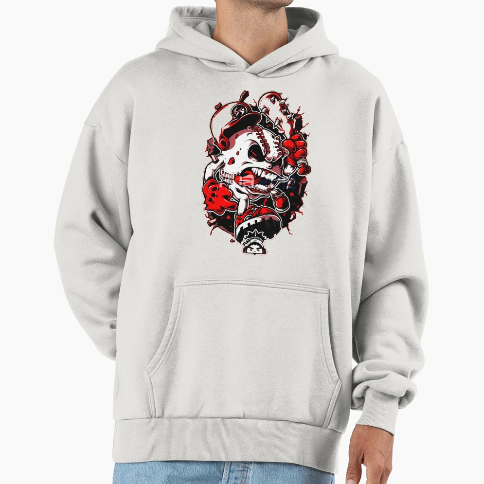 Gothic Baseball Hoodie - Custom Art Print Men Women - T-Shirt, Sweatshirt, Hoodie
