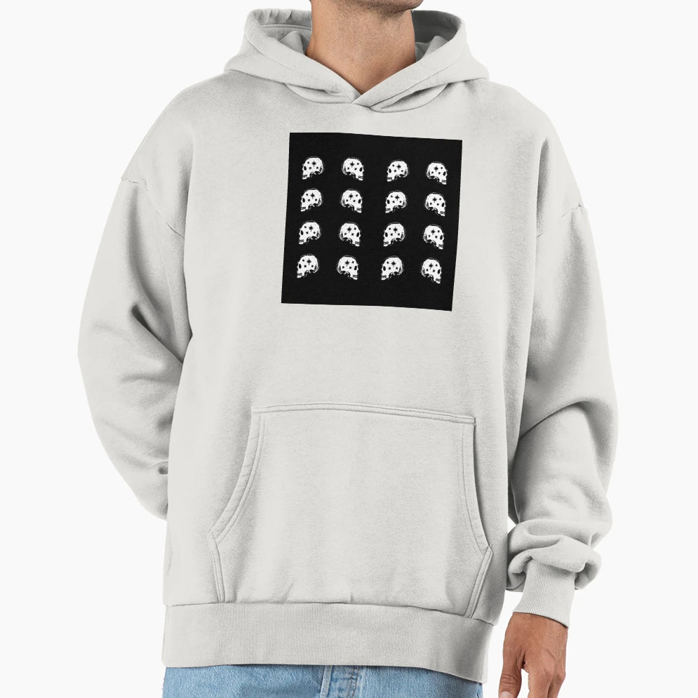Stars Skull Hoodie - Minimalist Print Men Women - T-Shirt, Sweatshirt, Hoodie