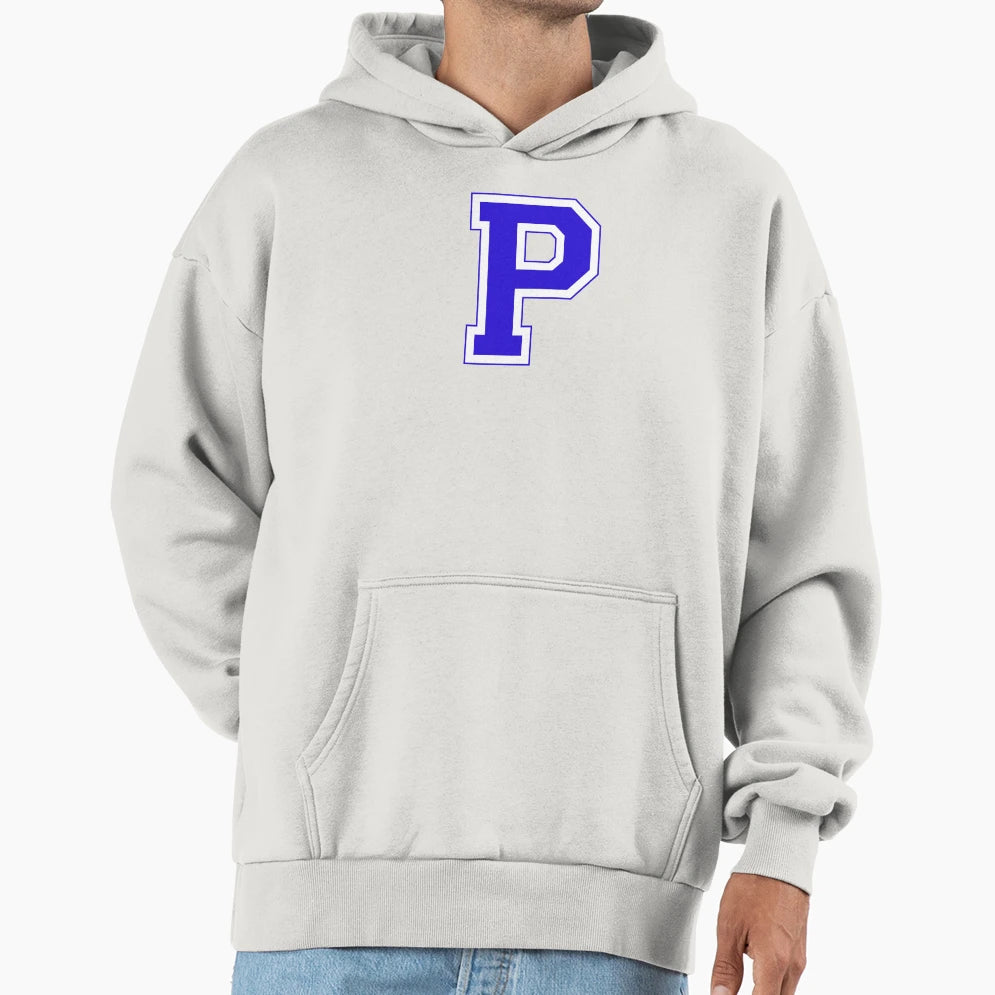 Varsity Letter P Hoodie - Novelty Apparel Men Women - T-Shirt, Sweatshirt, Hoodie