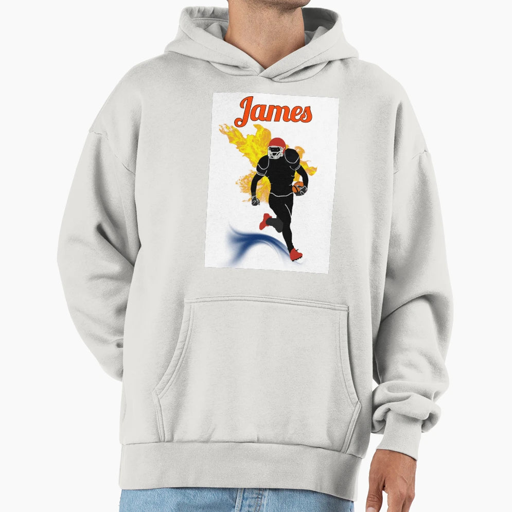 James American Football Champion Hoodie - Graphic Print Unisex - T-Shirt, Sweatshirt, Hoodie