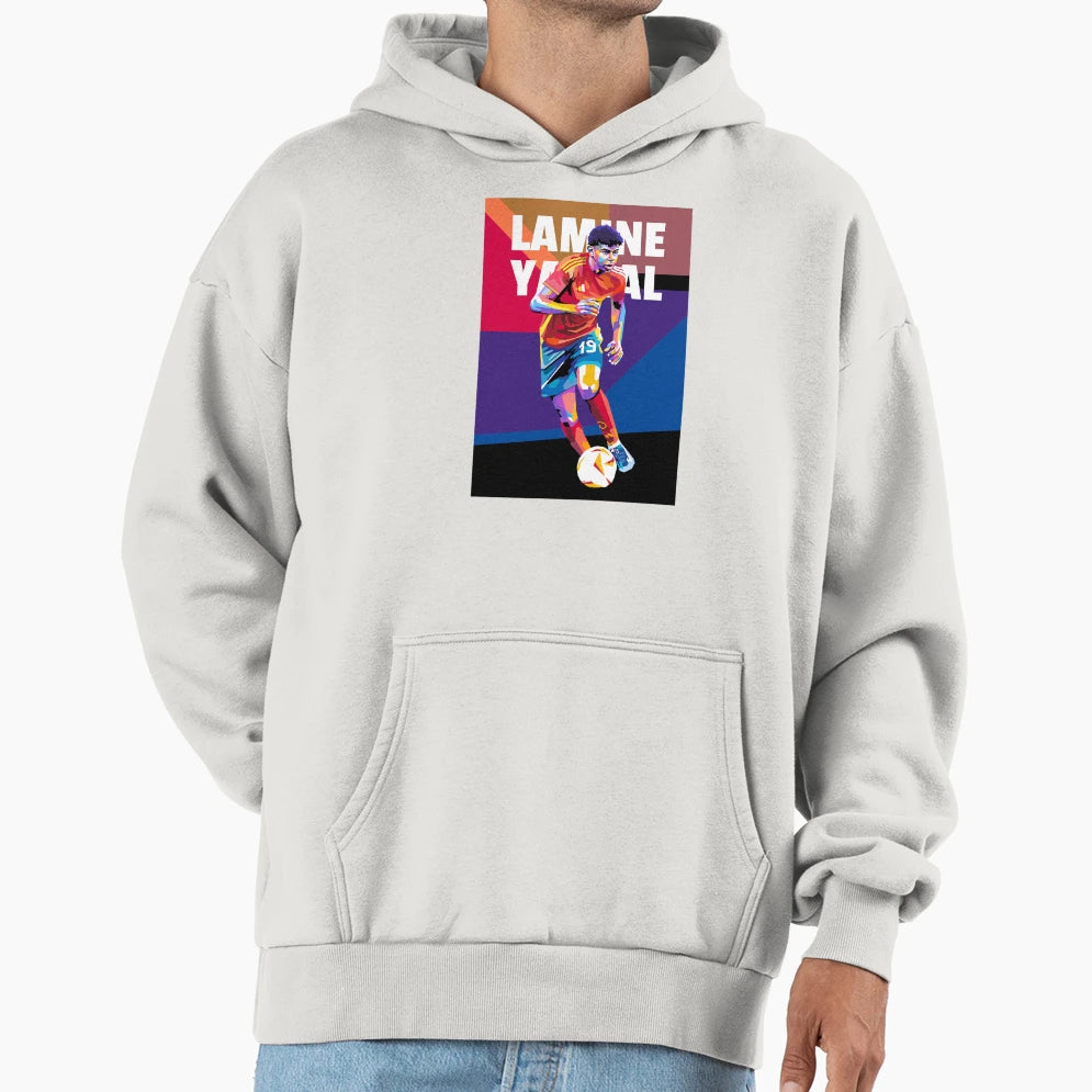 Lamine Yamal Wpap Pop Art Hoodie - Fun Novelty Design Men Women - T-Shirt, Sweatshirt, Hoodie