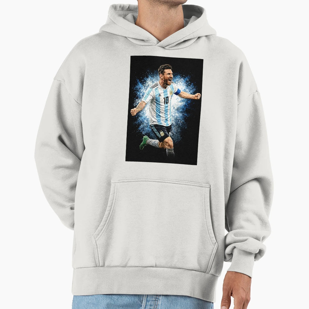 Messi Football Legend Pride Hoodie - Minimalist Print Men Women - T-Shirt, Sweatshirt, Hoodie